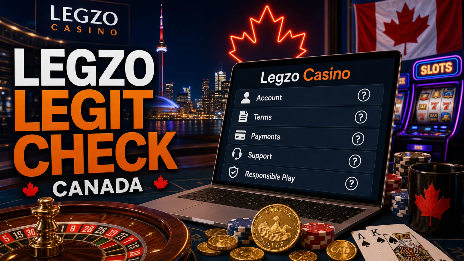 Is Legzo Casino Legit? content banner for Canadian players